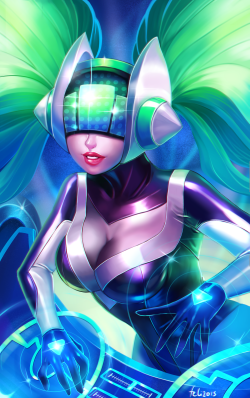 felipone:DJ Sona fanart! Took me a long time