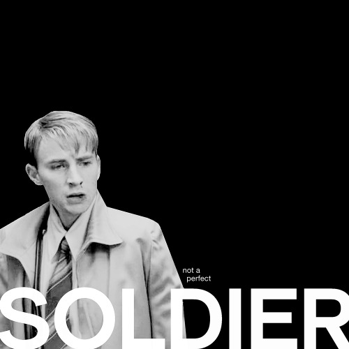 oddbucky:  requested by anon ► Steve Rogers + Black &amp;  White theme