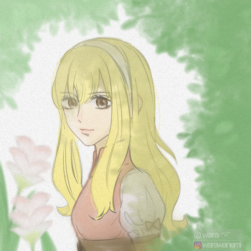 quick drawing of Aire from Final Fantasy: The 4 Heroes of Light (((if anyone still remembers this ga
