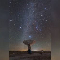 Geminids of the North #nasa #apod #geminid #geminids #meteor #shower #meteorshower #asteroid #3200phaethon #stars #milkyway #galaxy #centralband #radiotelescope #muser #mingantustation #mongolia #china #space #science #astronomy