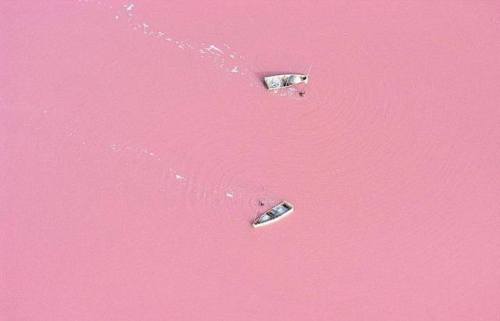 Senegal is home to Lake Retba aka Lac Rose, which is naturally pink. Due to its high salinity, the w