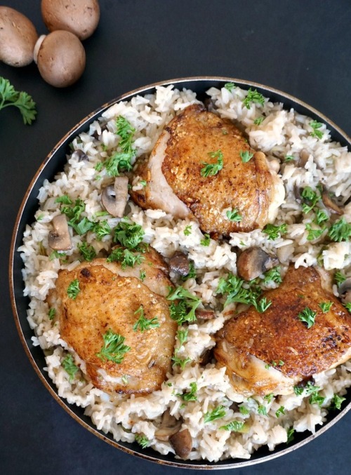 foodffs: One-pot wonder chicken with mushroom riceFollow for recipesGet your FoodFfs stuff here
