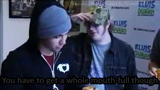 jessies-spooky-suitehearts:  Patrick and Pete’s Baby Food Testing  “What do you got?” 