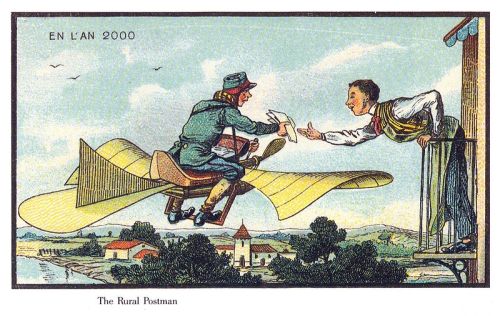 publicdomainreview:France in the year 2000… as imagined in the 19th century. A series of futuristic 