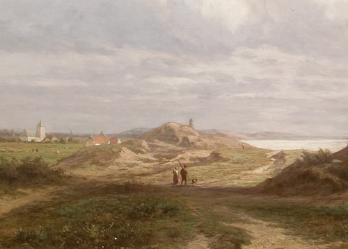pintoras:Euphrosine Beernaert (Belgian, 1831 - 1901): North Sea landscape (via Proantic)
