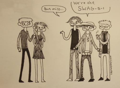 assilikesbowties:i wanted to draw some more Swaggernatural