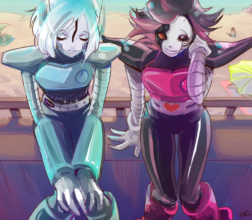 6lamwave:  Winds of freedom~~~ RoboBlooky and Mettaton &lt;3 Paz