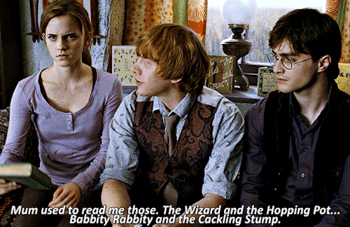 pottersource:To Hermione Jean Granger, I leave my copy of the Tales of Beedle the Bard - in the hope