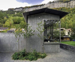 kathryntyler:  A few images of Peter Zumthor’s sublime studio and home in Haldenstein.  Absolutely elemental architecture; sure-handed perfection&hellip;