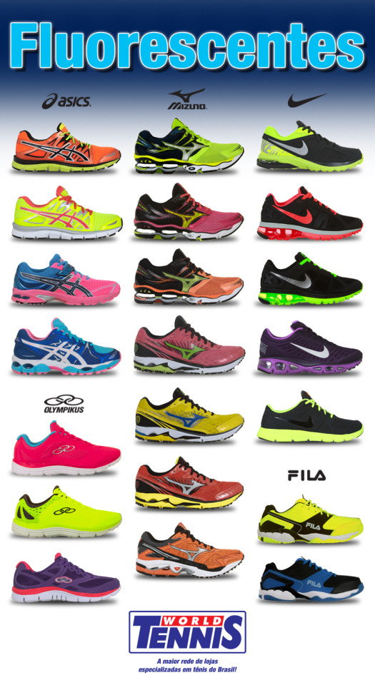 tenis asics verde fluorescente