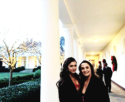 salvatore-vampire:  Nina Dobrev with her family in Washington and NYC (Dec, 2013)@paintaworld:
