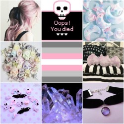 lgbt-mood:Demigirl with pastel goth themes
