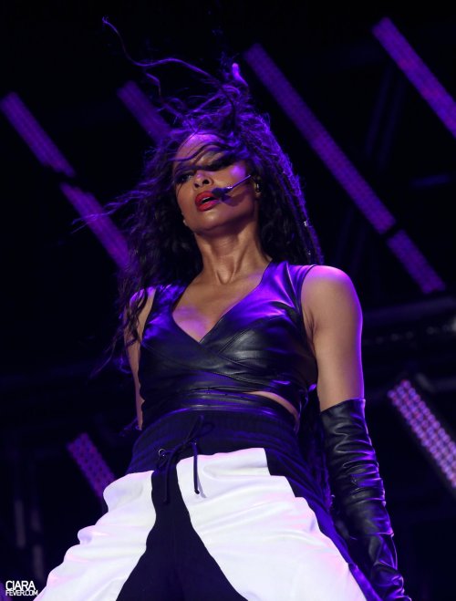 Ciara performing during night two of the Lovers and Friends Festival (May 15)