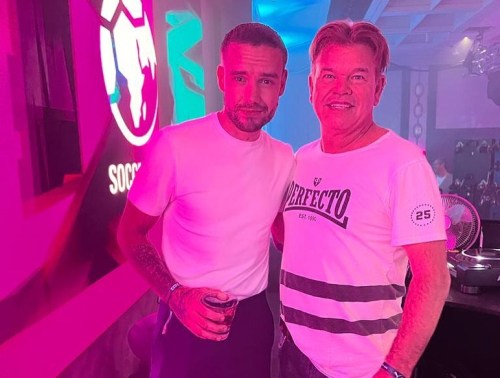 Liam yesterday with Paul Oakenfold at Soccer Aid’s after party (x) - 13.06