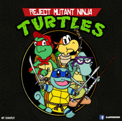tastefullyoffensive:  Reject Mutant Ninja Turtles (comic by cartoonish)