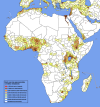 Africa population density, absolute amount of 1.5 million per surface.
[[MORE]] wardantwerp:
I wasn’t satisfied with the existing population density maps because they never show absolute amount of people. I wanted to see how much people live on how...