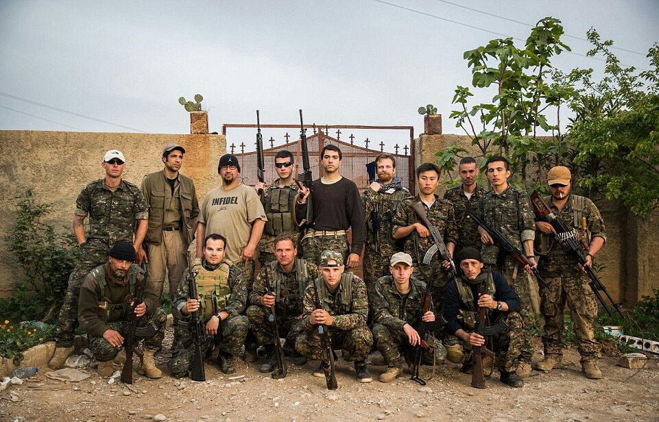 bijikurdistan:  International YPG Fighters from the USA, UK, Netherlands, Spain,