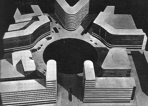 functionmag:  Alexanderplatz project Hans and Wassili Luckhardt, 1928