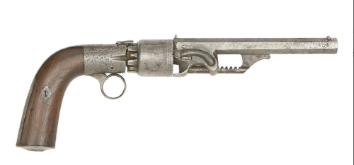 peashooter85: A percussion transitional revolver produced in Liege, Belgium, mid 19th century. from 