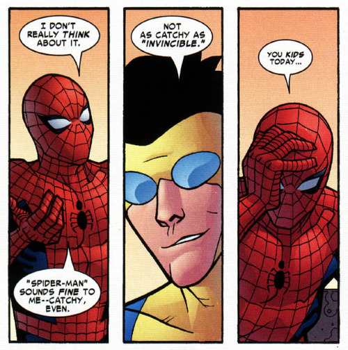 maxmarvel12345: The one time when Invincible met Peter and the New Avengers (post-Avengers Disassemb