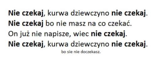 tęsknie za tobą.
