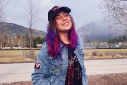 theunknownosworld:i turned 18, moved to the mountains, came out as a lesbian and dyed my hair pink & purple. it’s been a weird six months, but i’m happy as shit.