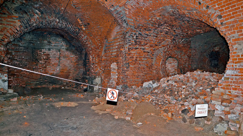 Ruins of the Nazi laboratory “Königsberg 13” (KaliningradOblast, Russia).This secret laboratory, onc