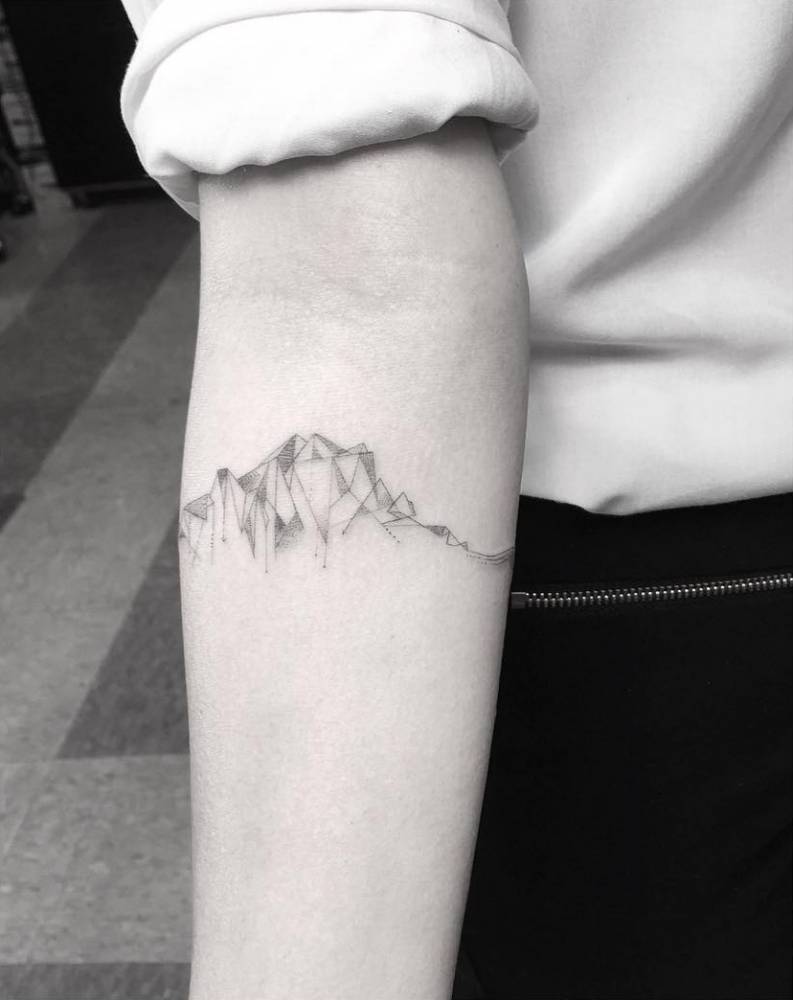 Zealand Tattoo  Stunning Fine line Mountain  Artwork  Design by our  Christchurch Artist Marcos  mgbtattoo zealandtattoochristchurch   Facebook