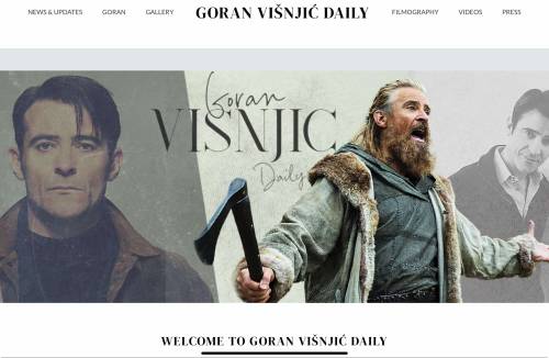What's New At Goran Visnjic Daily? Well, We're Having A New Banner On The Website! I Decided It Was Time