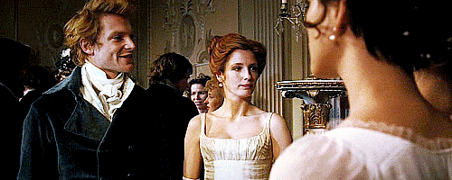 pemberley-state-of-mind:The film plays with time to accentuate the families’ economic differences. T