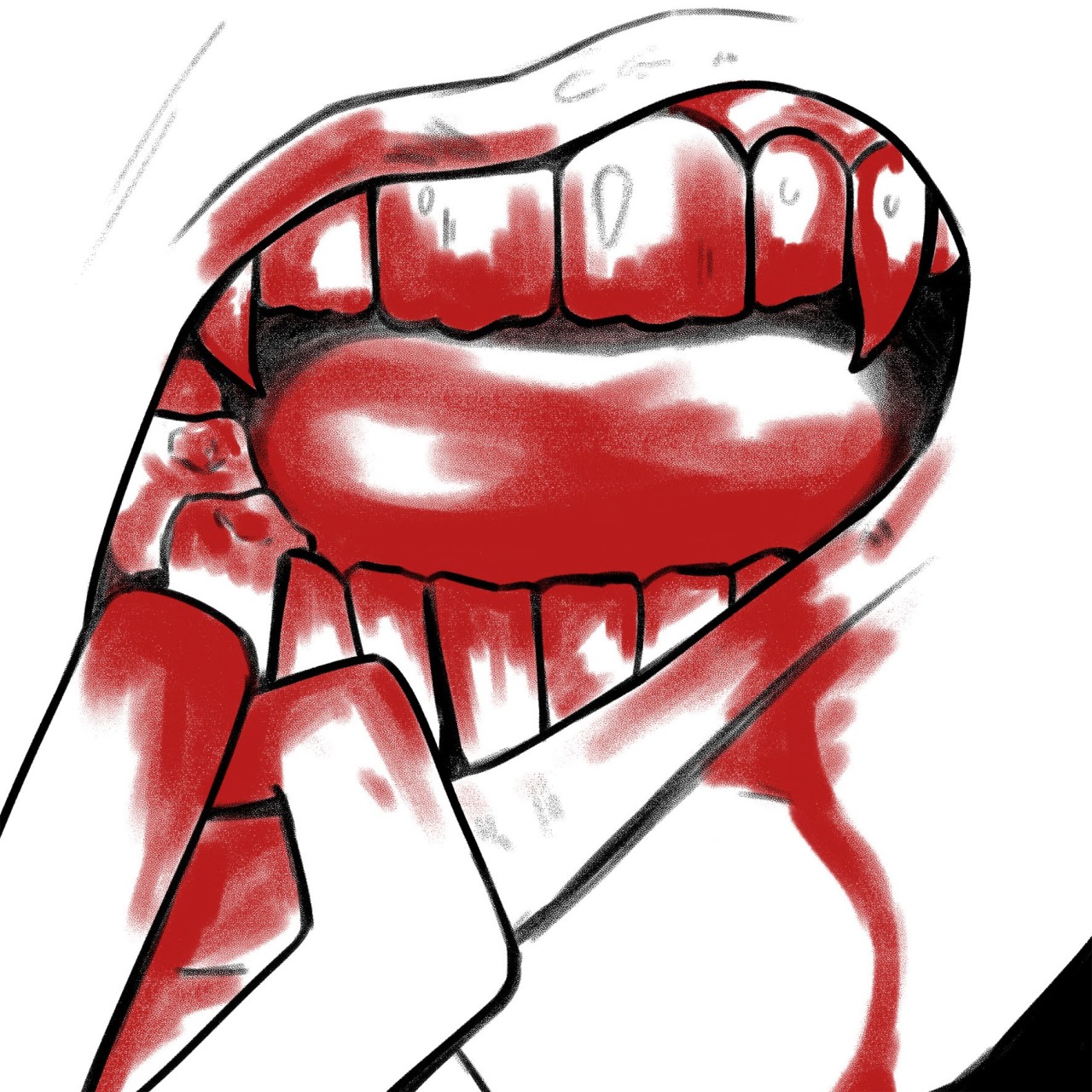 Top more than 136 vampire teeth sketch best