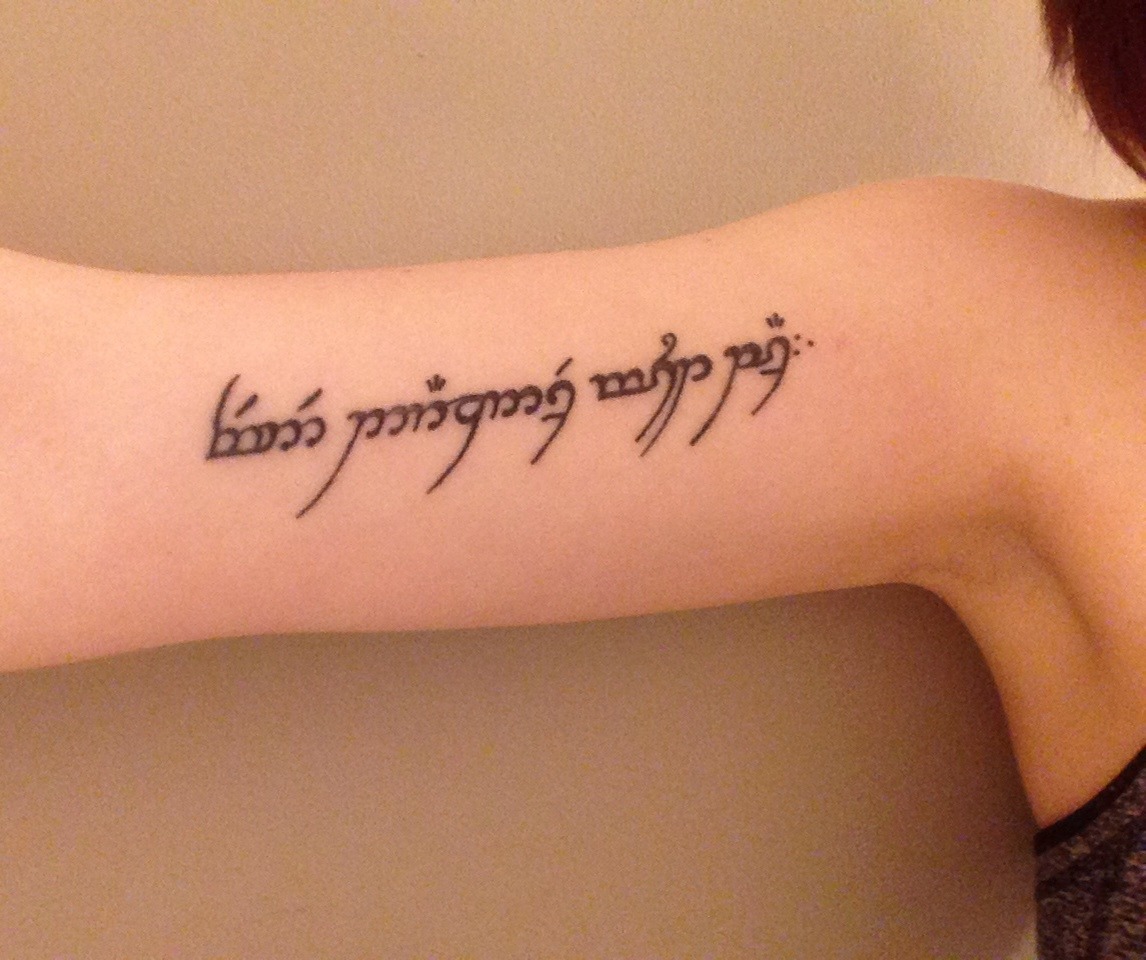 My new Lord of the Rings tattoo! - YouTube