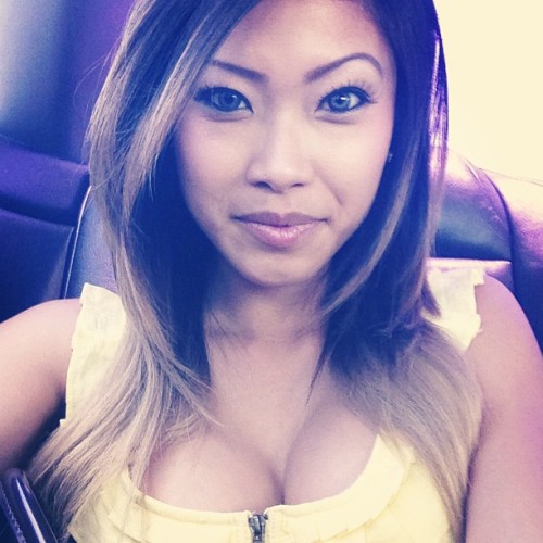 asianchicksforblackdicks: On an adventure right now #yellow #dress #purple tint #tuesday #selfie by 