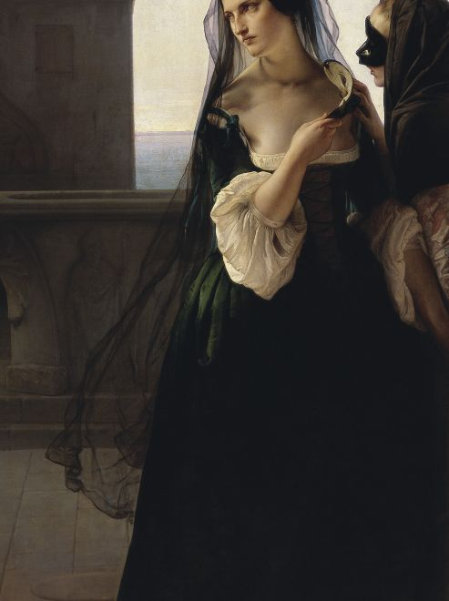 artfoli:Details of Vengence is Sworn, 1851, by Francesco Hayez (1791-1882)