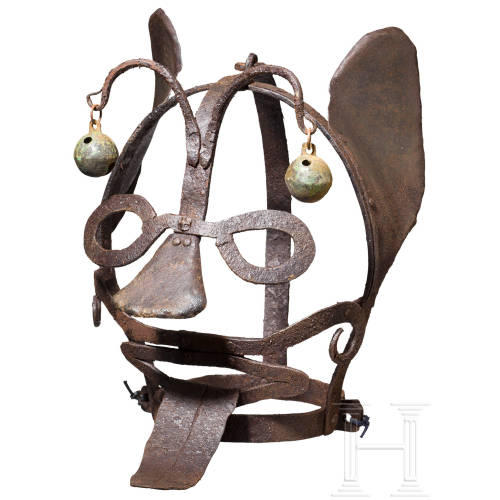 peashooter85:Public humiliation masks worn by criminals for minor crimes, 16th and 17th century.from