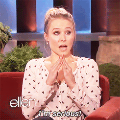 belle-et-mort:  vegbitch:  lovingeverygif:  Kristen Bell and sloths on Ellen  This is the best video on the web  She’s seriously the cutest thing ever. 