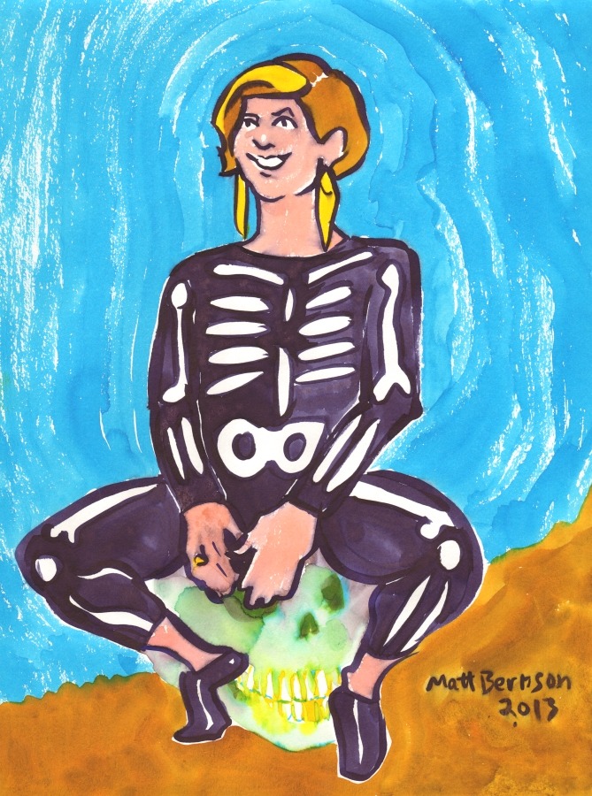 These are drawings of Sarah Elizabeth from Dr. Sketchy&rsquo;s Boston.Ink &amp;