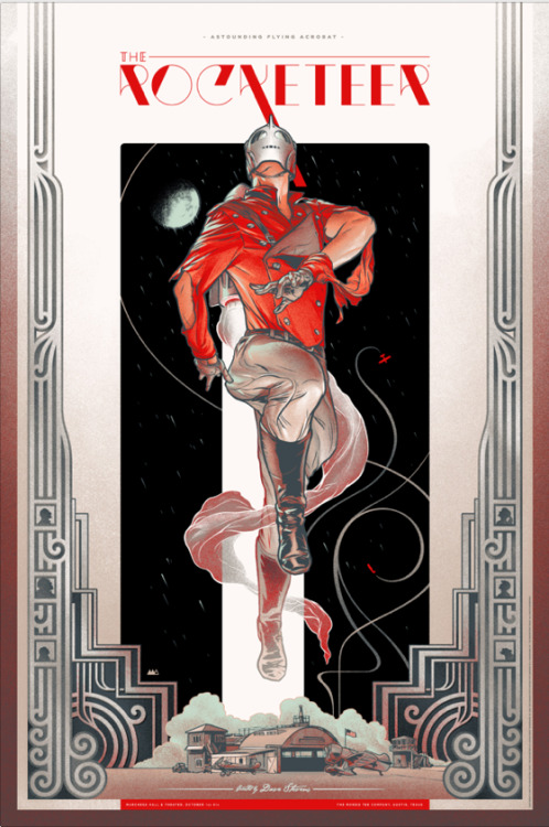 The Rocketeer Varient.  Hand numbered screen print by D&amp;L screenprinting.  Limited of 200. Was s