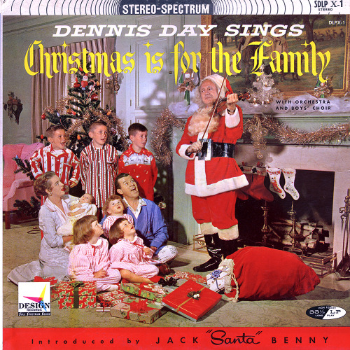 Vintage Christmas record album covers.