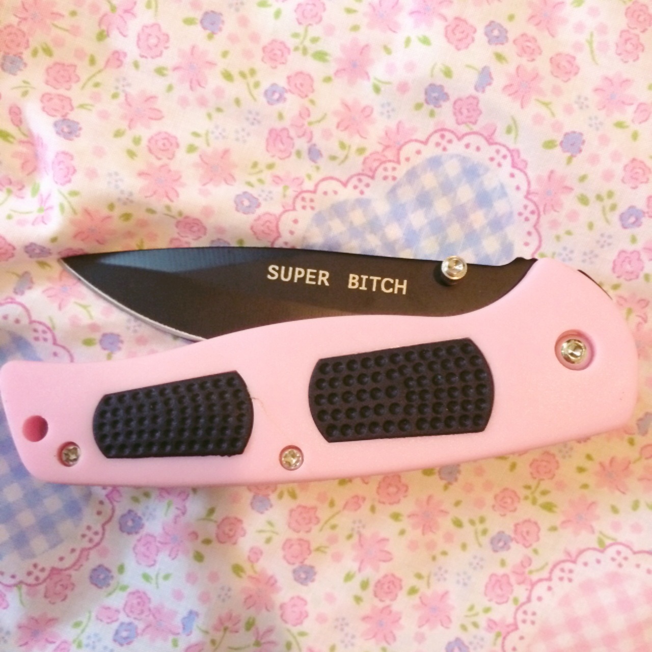 shop-cute:  SUPER B*TCH Pocket Knife $9.99 