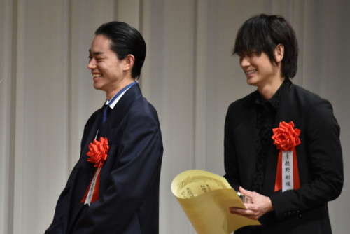 Ayano Go and Suda Masaki won 2016 Tokyo Sports Film Award’s Best Supporting Actor.“I’m very glad to 