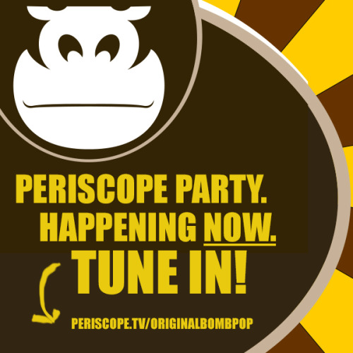 #BananaFudgeYea, our Periscope Party with @LouisGiordano STARTS NOW! Tune in https://periscope.tv/or