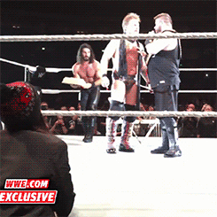 billiekaywwe:  EDIT: #why is kevin dead in the last gif? 