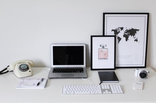 #ad I’m so in love with my new desk situation with my new posters from #desenio The code WAYSTOSTUDY