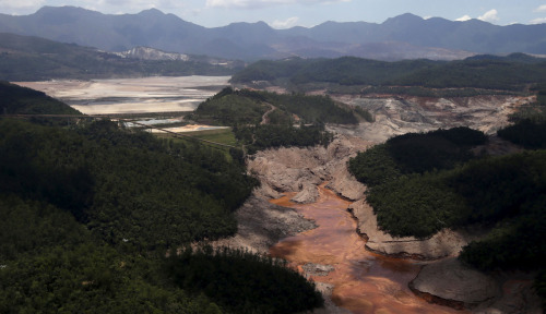 Earlier this month, two dams retaining tons of iron-mining waste near the Brazilian town of Bento Ro
