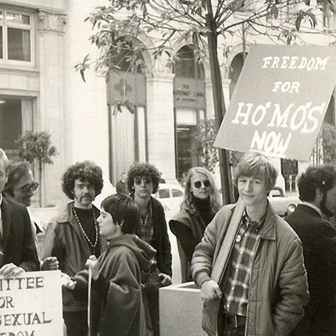 “Freedom for Homos Now,” Gale Chester Whittington and members of the Committee for Homos
