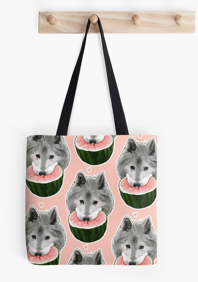 RedBubble added tote bags!! With all-over printing!! So I messed around and made