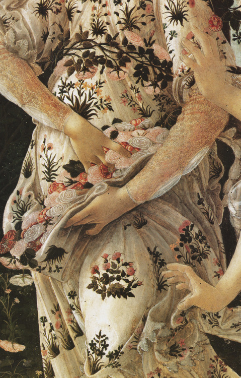 ehoradote: Detalle de la “Primavera” (1477-1478) de Sandro Botticelli