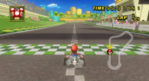 In Mario Kart Wii, a bloom effect is applied to all gameplay, making the environment appear less col