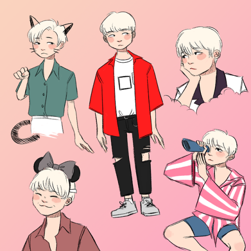 some lee jihoon doodles // twitter